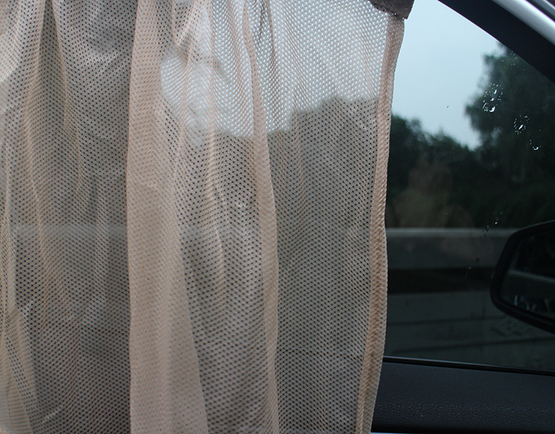 Car Side Window Shading Mesh Curtain Sun Shield Car Adhesive Pad Sunshade Window Sunshield Heat Insulation Side Shield