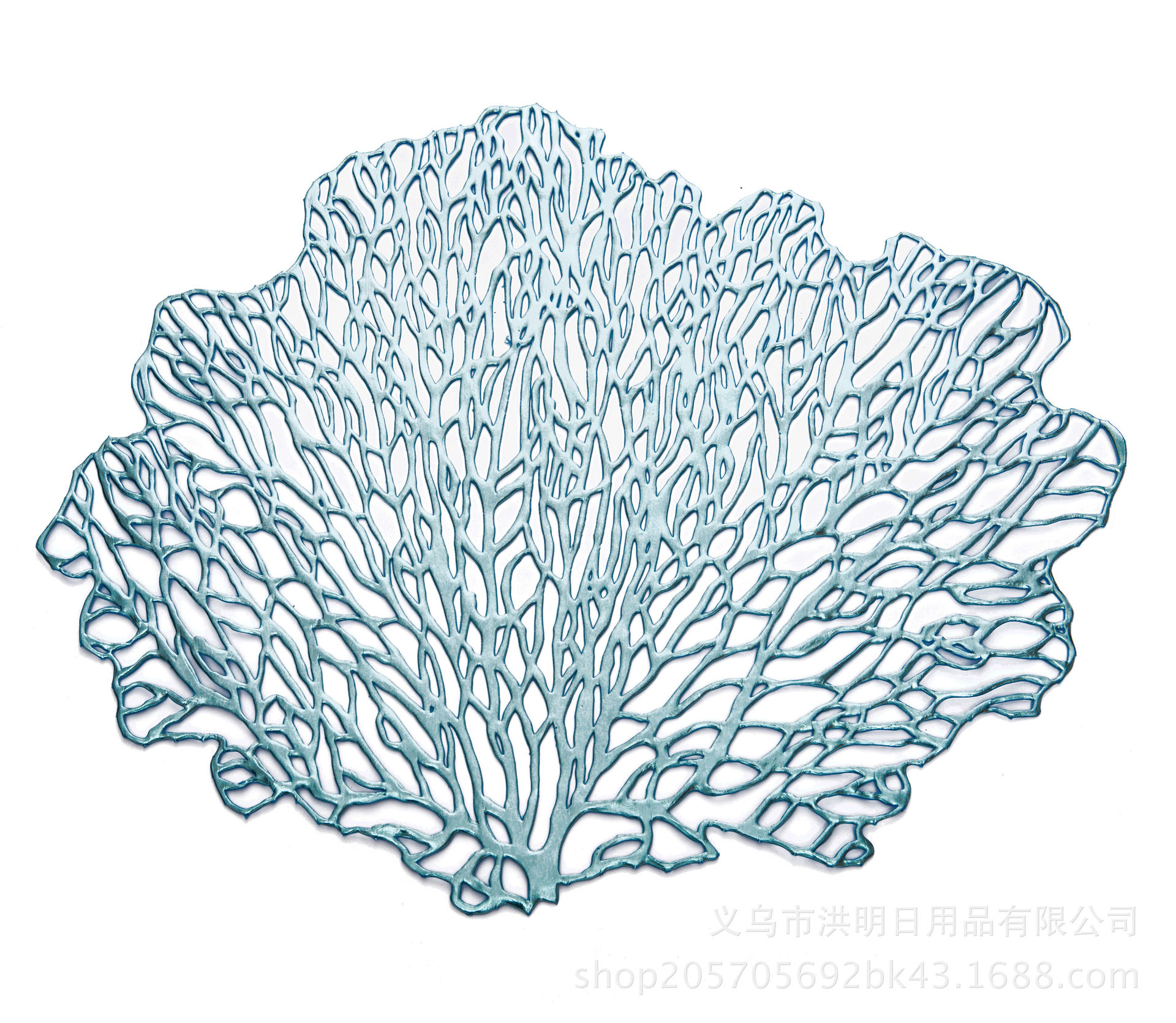Tree-Shaped PVC Bronzing Cutout Mat Heat Insulation Non-Slip Placemat Tea Table Cloth Table Mat Decorative Pad Western-Style Placemat
