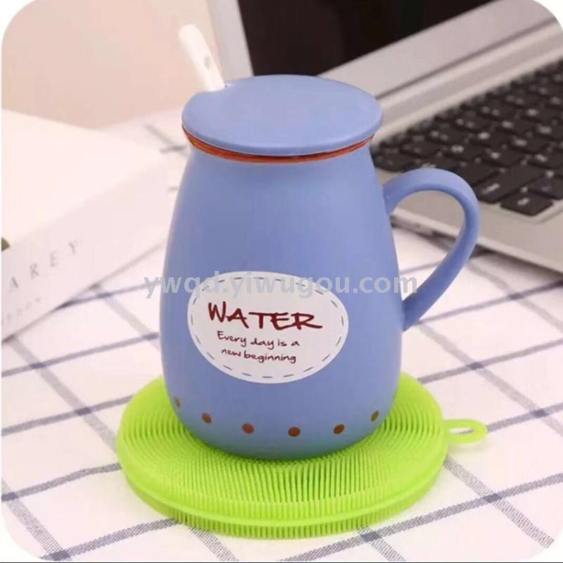 ZD Dishwashing Silicone Dishcloth Wholesale Silicon Dishwashing Brush Vegetable Cleaning Brush Heat Insulation Silica Gel Pad Bowl Brush