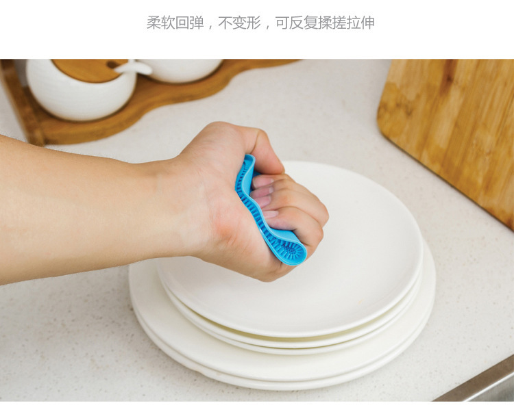 Multifunctional Silicon Dishwashing Brush Heat Insulation Silica Gel Pad Kitchen Decontamination Cleaning Brush Oil-Free Fabulous Dish Washing Product Scouring Pad