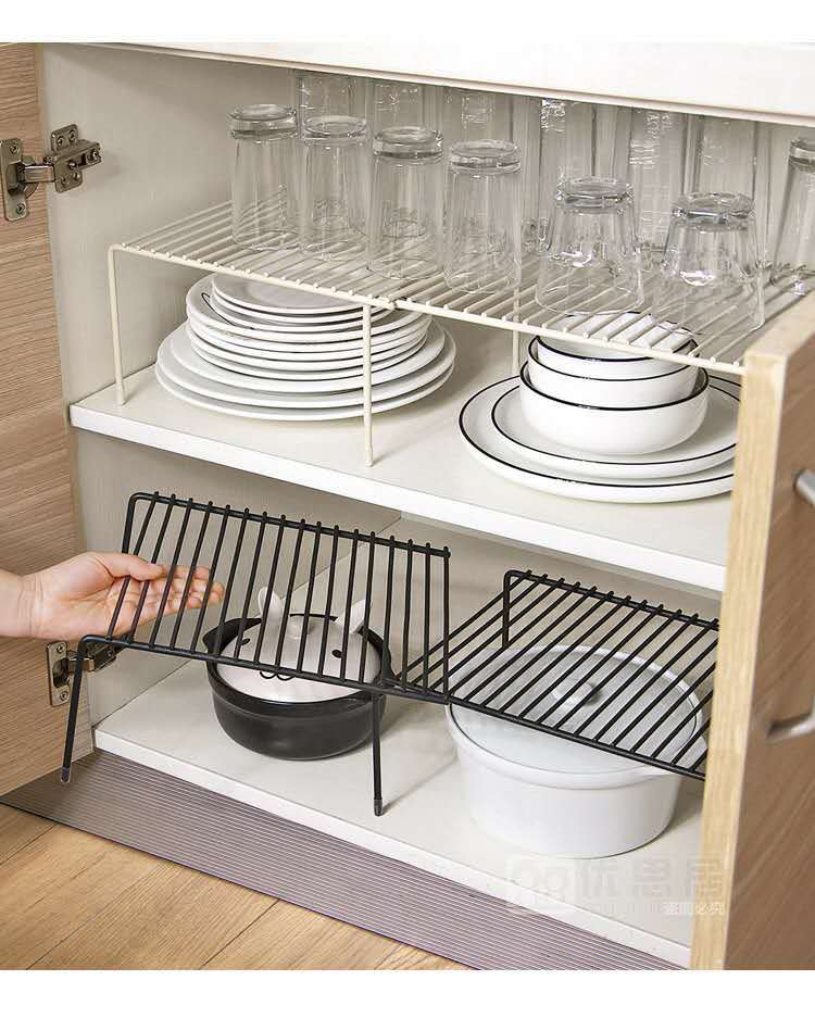 Retractable Iron Art Storage Seasoning Rack Cupboard Dish Rack Bathroom Kitchen Cruet Shelf Kitchenware Draining Rack
