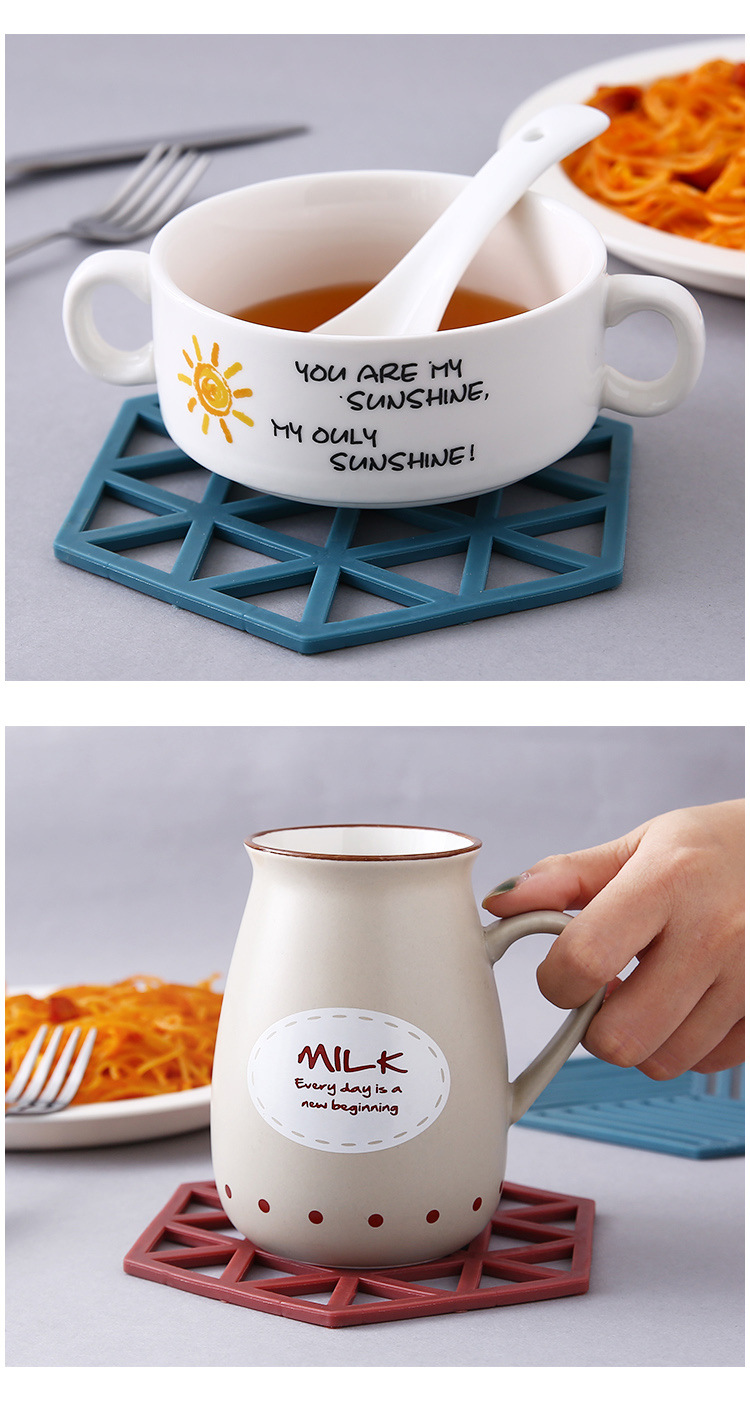 Hollow Solid Color Teacup Mat Nordic Style Home Supplies High Temperature Resistance Silicone Thermal Insulation Pad Non-Slip Heatproof Heat Resistance Bowl Mat Hollow Solid Color Teacup Mat Nordic Style Home Supplies High Temperature Resistance Silicone Thermal Insulation Pad Non-Slip Heatproof Heat Resistance Bowl Mat