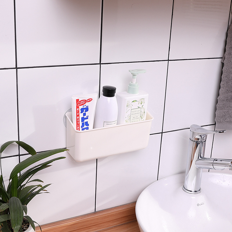 KM1073. Traceless sticker rack wall hanging plastic toilet bathroom bathroom shelf L