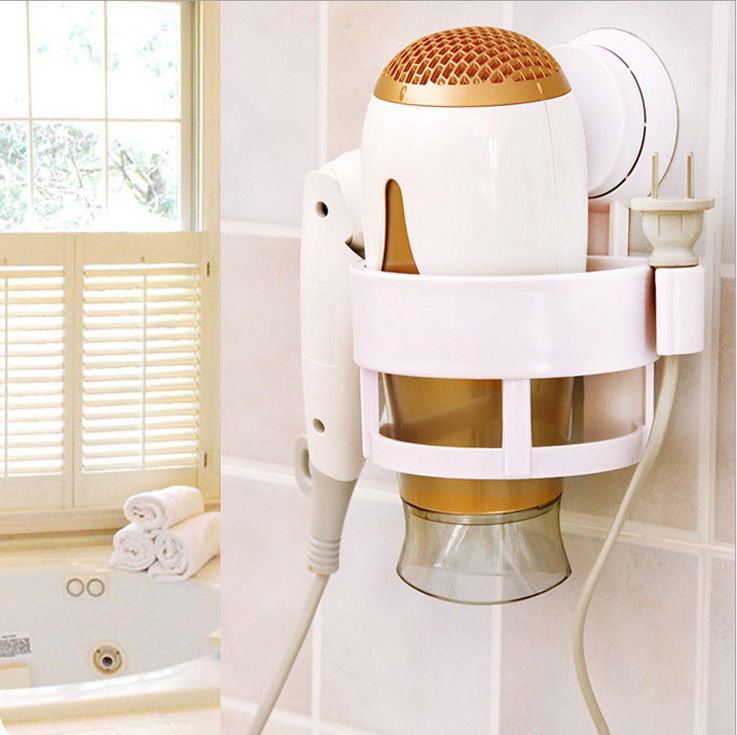 Wholesale creative multifunctional bathroom bathroom shelf rotary strong suction cup household electric hair dryer rack