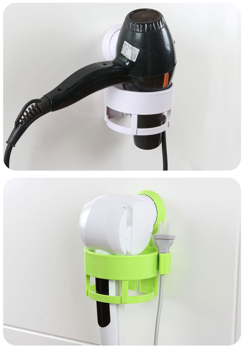 Wholesale creative multifunctional bathroom bathroom shelf rotary strong suction cup household electric hair dryer rack