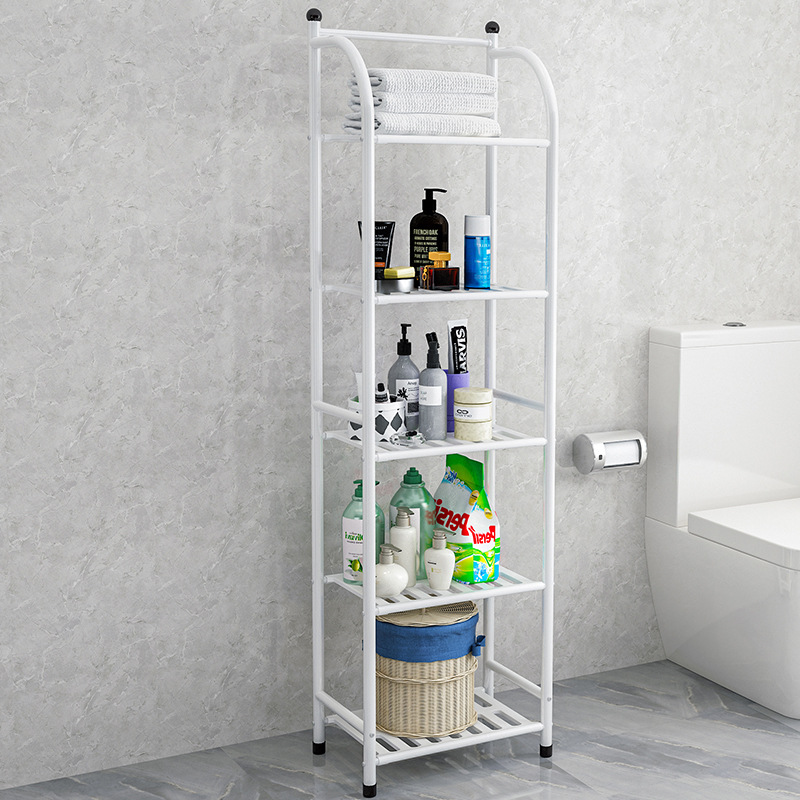 Storage Rack Floor Iron Bathroom Corner Bracket Bathroom Bedroom Five-Layer Kitchen Storage Rack Flower Shelf Shelf