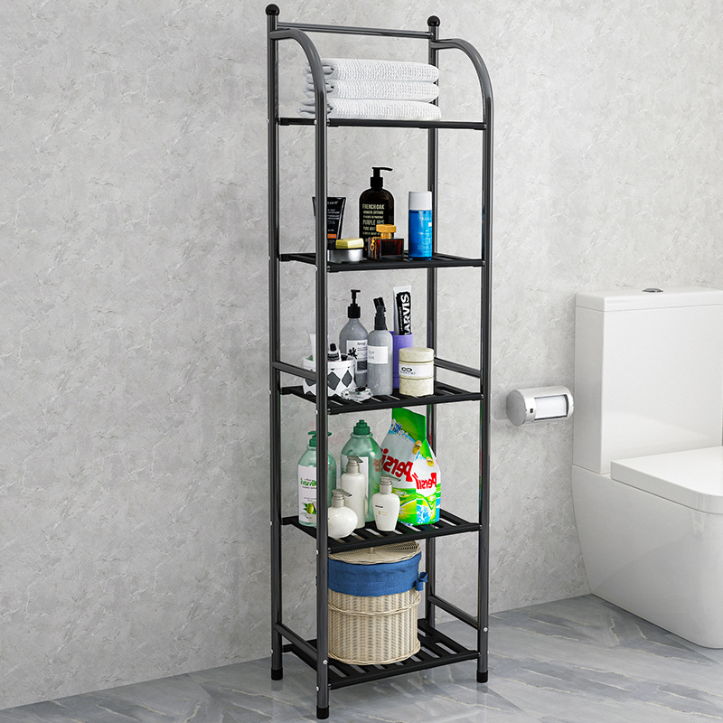 Storage Rack Floor Iron Bathroom Corner Bracket Bathroom Bedroom Five-Layer Kitchen Storage Rack Flower Shelf Shelf