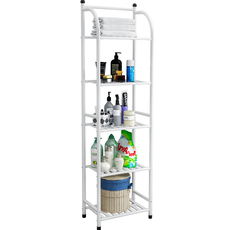 Storage Rack Floor Iron Bathroom Corner Bracket Bathroom Bedroom Five-Layer Kitchen Storage Rack Flower Shelf Shelf