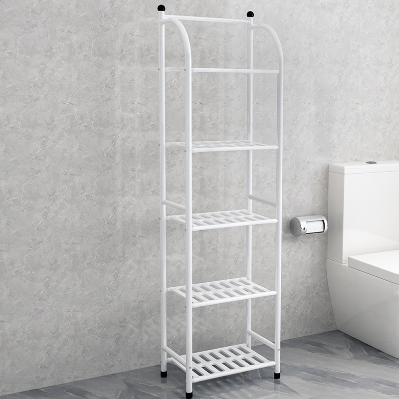 Storage Rack Floor Iron Bathroom Corner Bracket Bathroom Bedroom Five-Layer Kitchen Storage Rack Flower Shelf Shelf