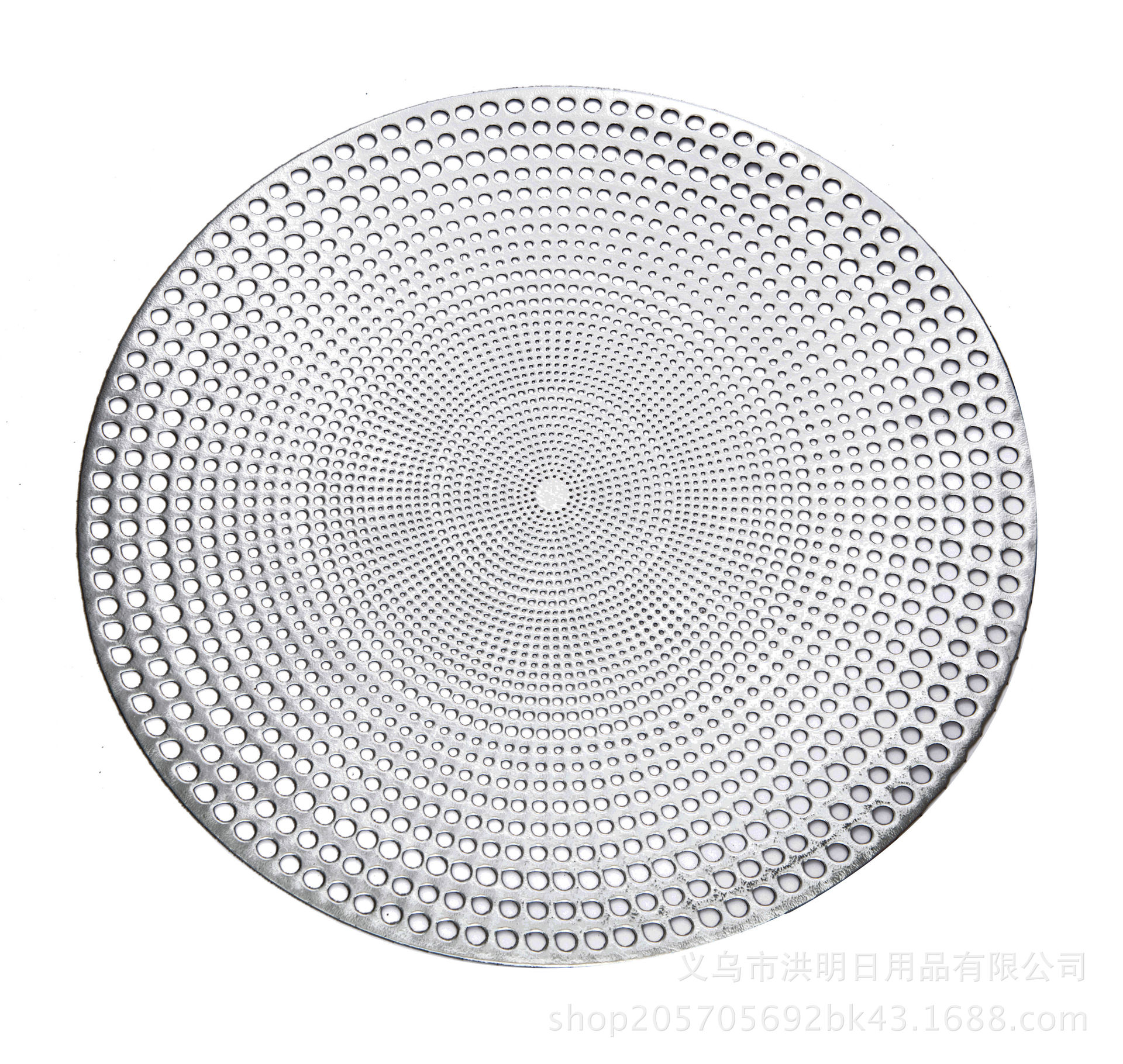 Radiation Round PVC Bronzing Cutout Mat Heat Insulation Non-Slip Placemat Tea Table Cloth Table Mat Decorative Pad Western-Style Placemat