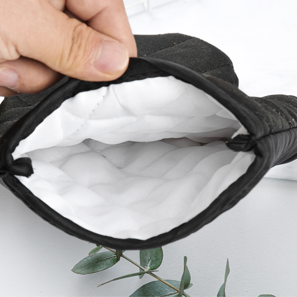 Kitchen Microwave Oven Heat Insulation Anti-Hot Gloves Microwave Insulation Pad High Temperature Resistant Oven Anti-Scald Baking Gloves
