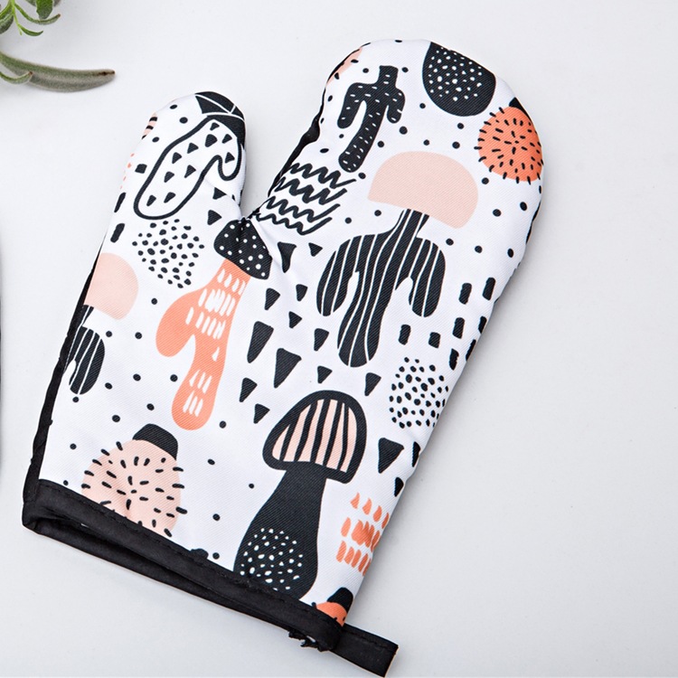 Kitchen Microwave Oven Heat Insulation Anti-Hot Gloves Microwave Insulation Pad High Temperature Resistant Oven Anti-Scald Baking Gloves