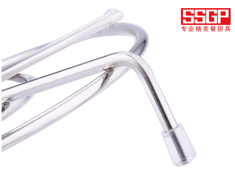 Three-Leg round High Leg Stainless Steel Pot Rack Bold Thickening Heat Insulation Pad Kitchen Tools Anti-Scald Household Steamer