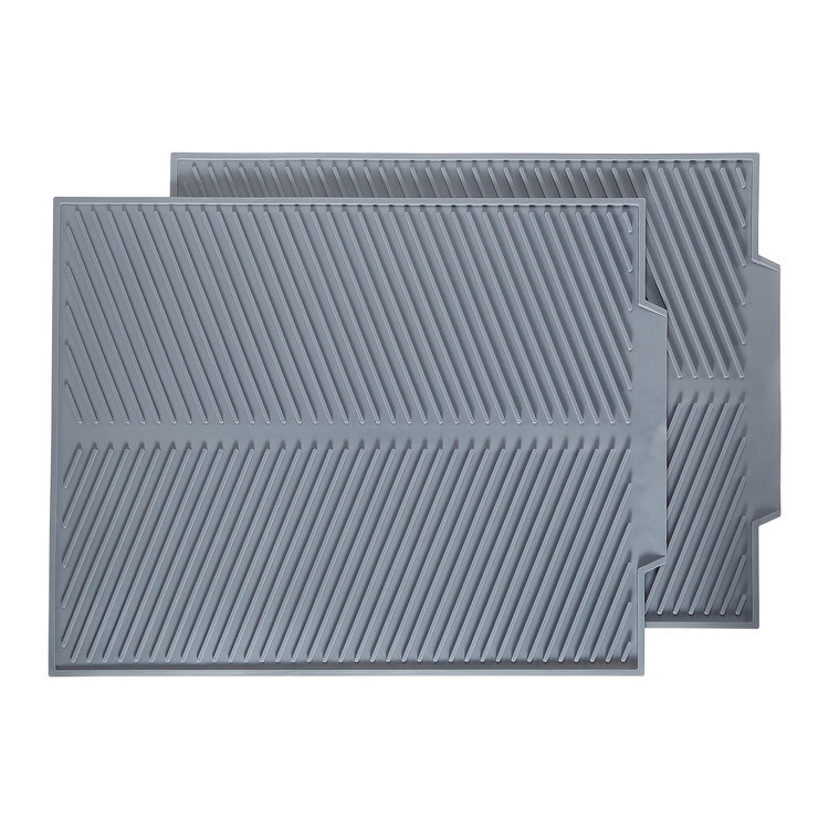 Spot Supply 324G Large Silicone Draining Pad Kitchen Multi-Functional Heat Insulation Drying Mat Kitchen Supplies