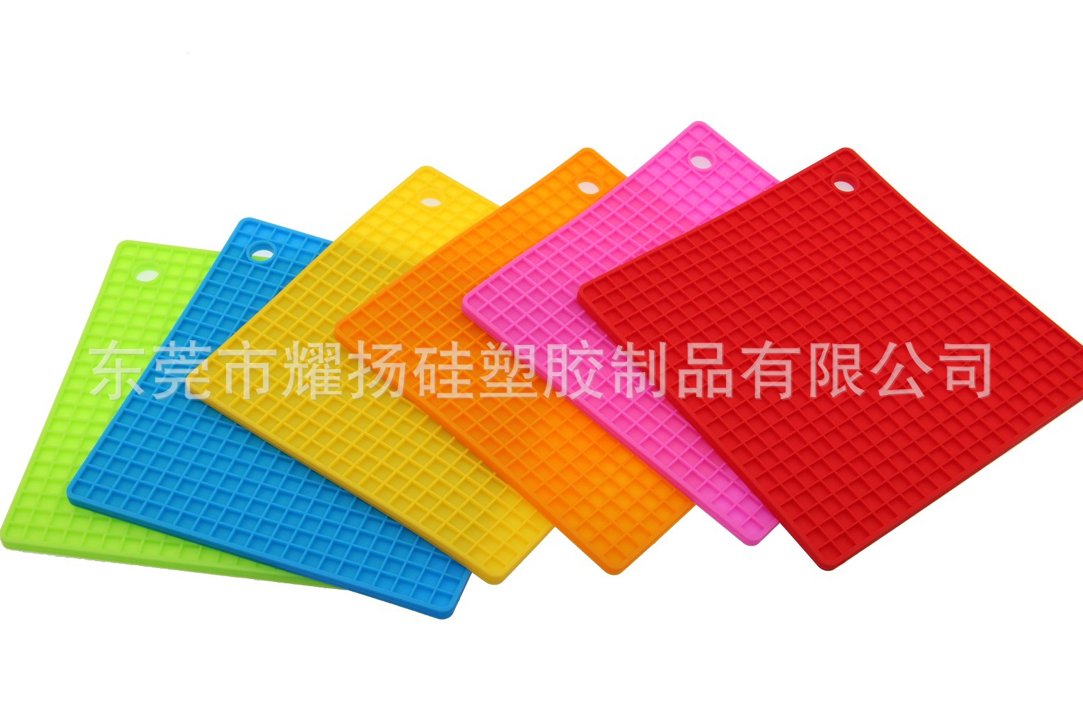 Spot Thickened 8mm Square Honeycomb Silicone Placemat Non-Slip Mat Heat Insulation Potholder Desk Set Plate Sand Pot Pad