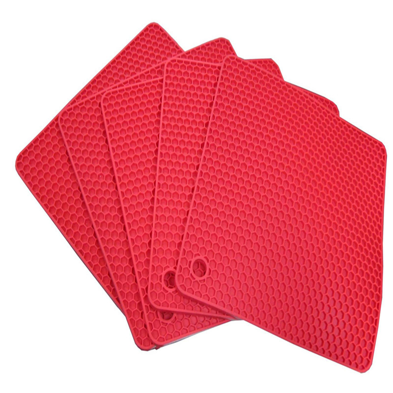 Spot Thickened 8mm Square Honeycomb Silicone Placemat Non-Slip Mat Heat Insulation Potholder Desk Set Plate Sand Pot Pad Spot Thickened 8mm Square Honeycomb Silicone Placemat Non-Slip Mat Heat Insulation Potholder Desk Set Plate Sand Pot Pad