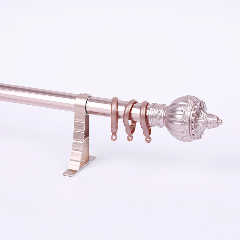 Factory Wholesale 12-Edge Roman Rod Thickened Aluminum Alloy Curtain Track Single Rod Silent Curtains Bracket Accessories Customization Factory Wholesale 12-Edge Roman Rod Thickened Aluminum Alloy Curtain Track Single Rod Silent Curtains Bracket Accessories Customization