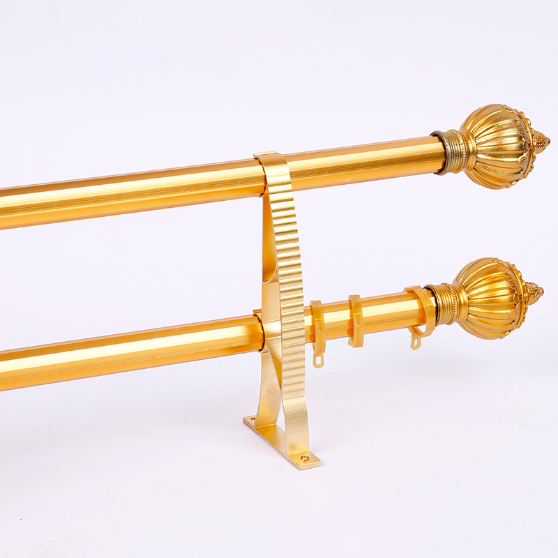 Factory Wholesale 12-Edge Roman Rod Thickened Aluminum Alloy Curtain Track Single Rod Silent Curtains Bracket Accessories Customization Factory Wholesale 12-Edge Roman Rod Thickened Aluminum Alloy Curtain Track Single Rod Silent Curtains Bracket Accessories Customization