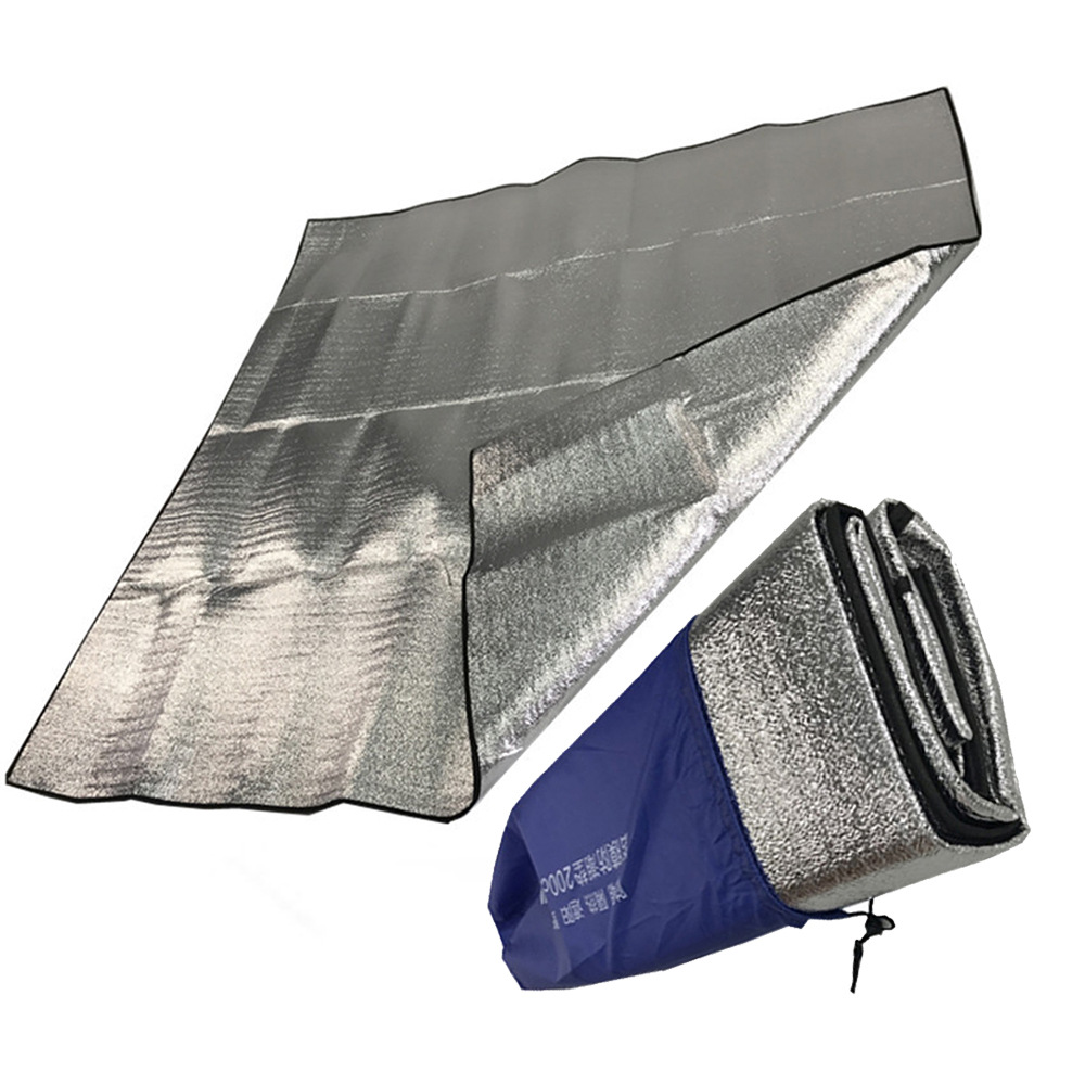 Tent Moisture-Proof Pad Outdoor Beach Mat Moisture-Proof Camping Mat Aluminum Film Mat Crawling Heat Insulation Mattress Wholesale