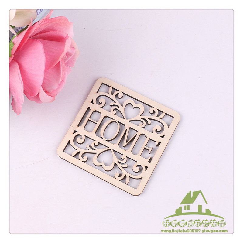 Creative hollow real wooden coasters ironing wood heat insulation bowl pad cartoon owl love