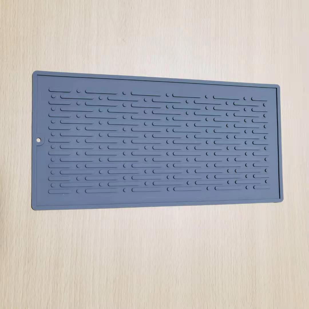 Custom Corrugated Placemat Rectangular Thickened Silicone Pot Pad Insulation Placemat Casserole Mat Kitchen Baking Heat Proof Mat