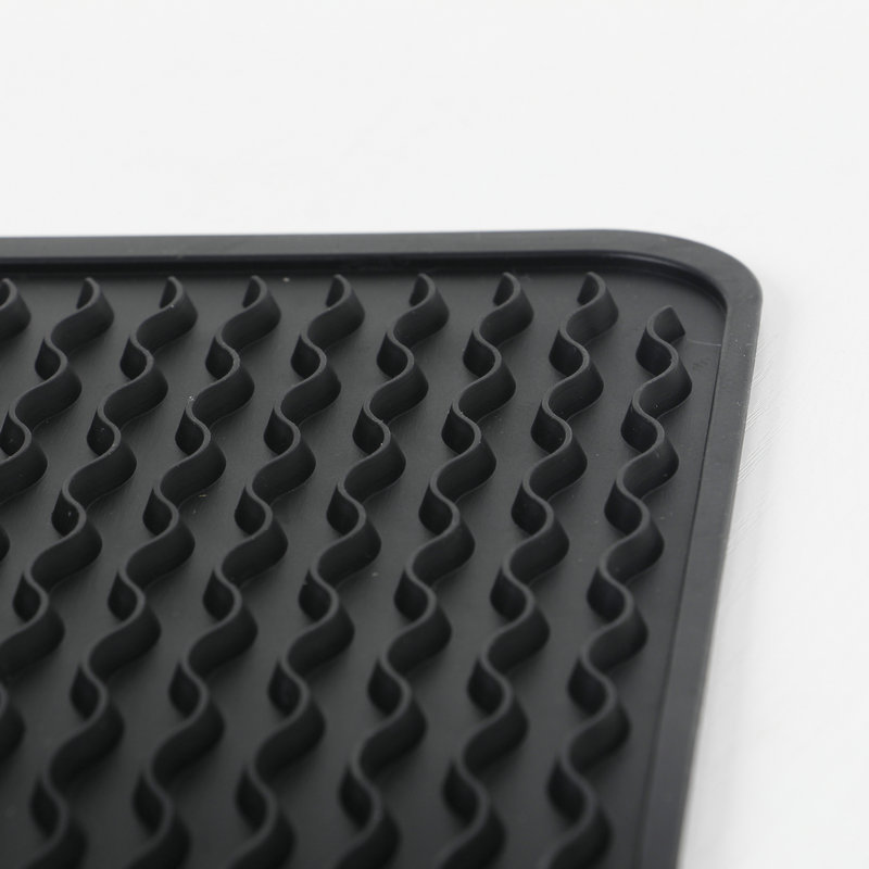 Custom Corrugated Placemat Rectangular Thickened Silicone Pot Pad Insulation Placemat Casserole Mat Kitchen Baking Heat Proof Mat