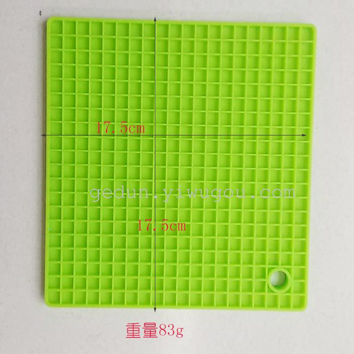 Explosion, thickened 83g insulation table mat silica gel square honeycomb heat insulation pad