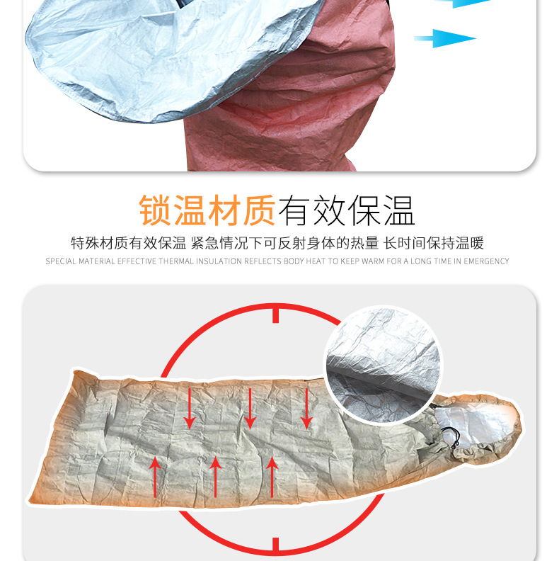 Cross-Border Spot PE Thickened Heat Insulation Insulation Emergency Blanket Emergency Tent First-Aid Sleeping Bags Outdoor Moisture Proof Pad Wholesale
