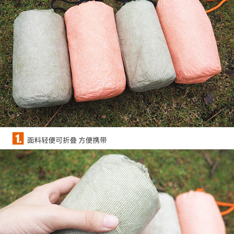 Cross-Border Spot PE Thickened Heat Insulation Insulation Emergency Blanket Emergency Tent First-Aid Sleeping Bags Outdoor Moisture Proof Pad Wholesale