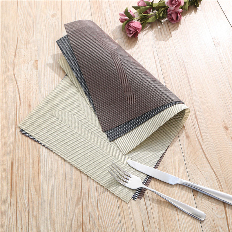 High-grade non-slip western food mat thickened PVC heat insulation pad plate hotel table mat hot table mat bowl pad