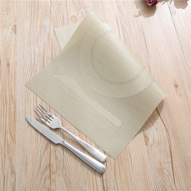 High-grade non-slip western food mat thickened PVC heat insulation pad plate hotel table mat hot table mat bowl pad