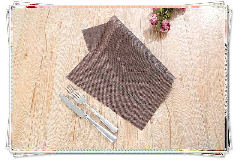 High-grade non-slip western food mat thickened PVC heat insulation pad plate hotel table mat hot table mat bowl pad