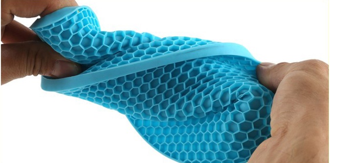 Honeycomb circular platinum silica gel table mat heat insulation pad thickening kitchen anti scald bowl pad pad