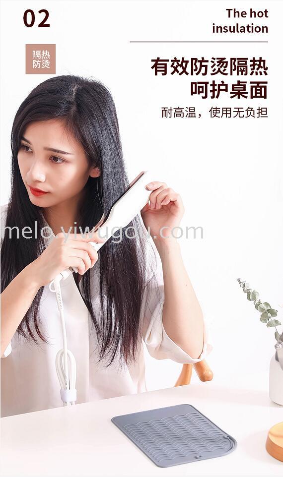 Hair Curler Heat Proof Mat, Silicone Thermal Insulation Pad Heat Proof Mat