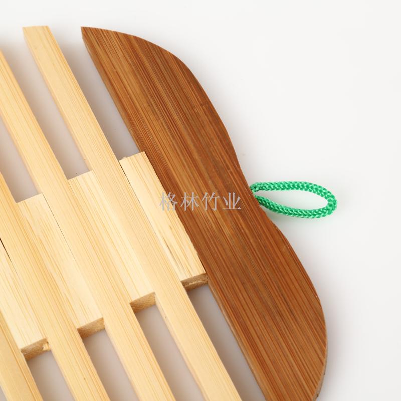 Factory direct selling delicate bamboo heat insulation pad lovely fish-classic square table pad hot pot shape cushion