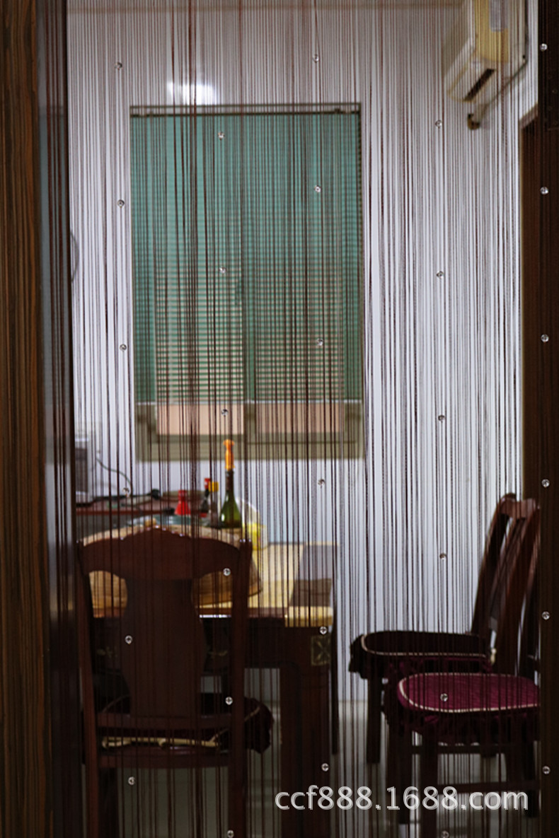 Partition Curtain Door Curtain Crystal Beads Curtain Line Bead Curtain Room Decorative Curtains Living Room Beauty Salon Ready-Made Curtain
