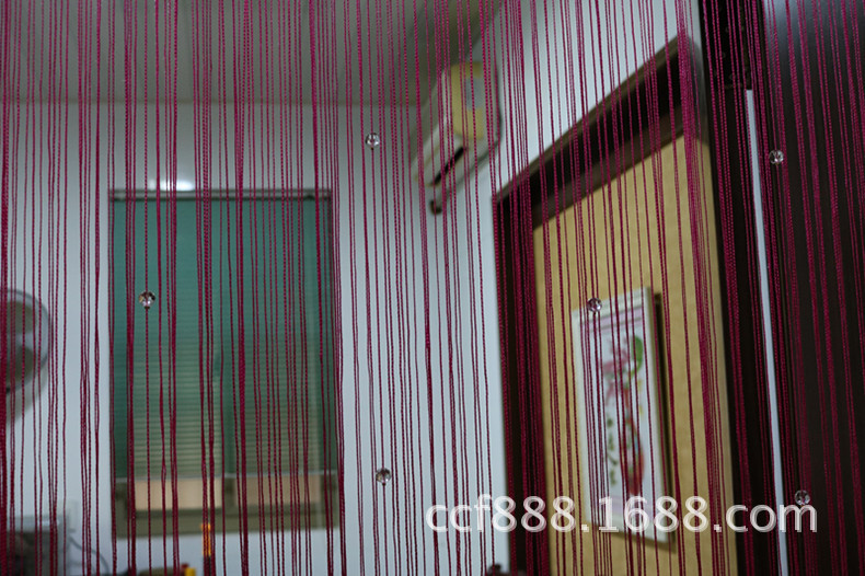 Partition Curtain Door Curtain Crystal Beads Curtain Line Bead Curtain Room Decorative Curtains Living Room Beauty Salon Ready-Made Curtain