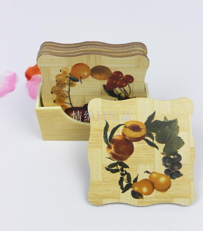 Bamboo heat insulation pad thickening anti hot table mat