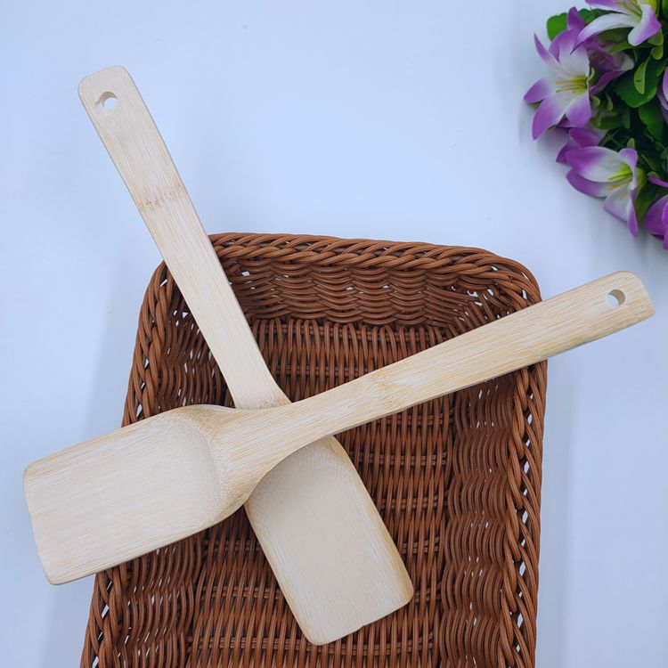 1 Yuan 2 Yuan Bamboo Spatula Non-Stick Pan Special Cooking Bamboo Shovel Spatula Household High Temperature Resistant Bamboo Spatula Bamboo Spatula