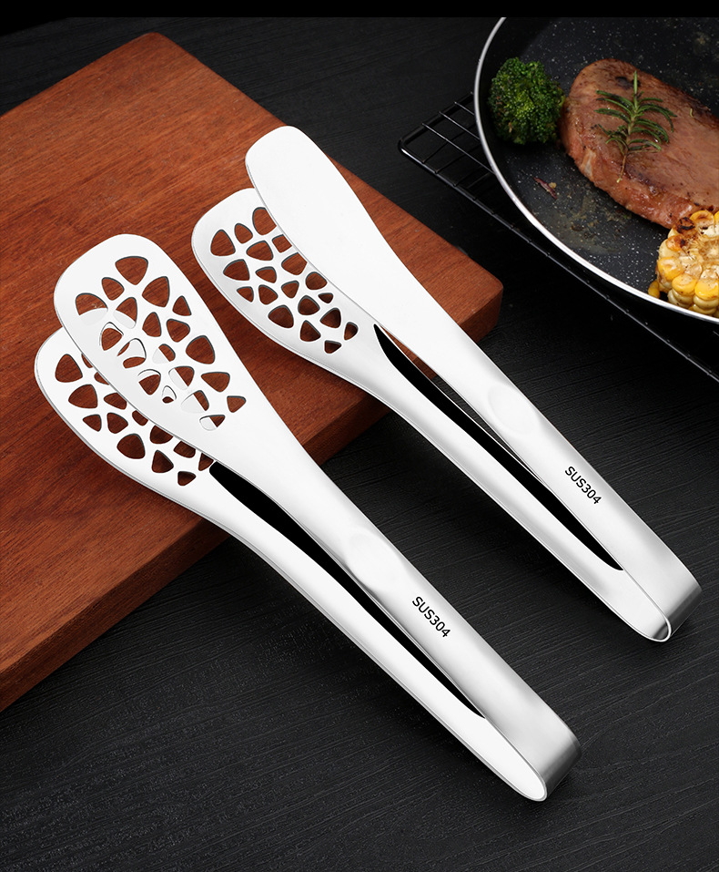 304 Steak Spatula Stainless Steel Food Clamp Food Clip Multi-Functional BBQ Clamp Shovel for Frying Fish Barbecue Clip Pancakes with Teeth 304 Steak Spatula Stainless Steel Food Clamp Food Clip Multi-Functional BBQ Clamp Shovel for Frying Fish Barbecue Clip Pancakes with Teeth