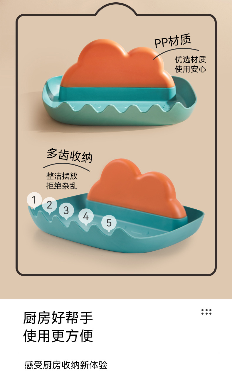 Kitchen Table Water Pot Cover Rack Kitchen Table Oil-Proof Plate Lid Holder Chopping Board Rack Spatula and Soup Spoon Storage Rack