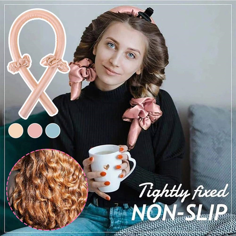 Amazon Lazy Sleep Foam Hair Curler Shaping Hairstyle Curly Hair Band Sponge No Heat Big Wave