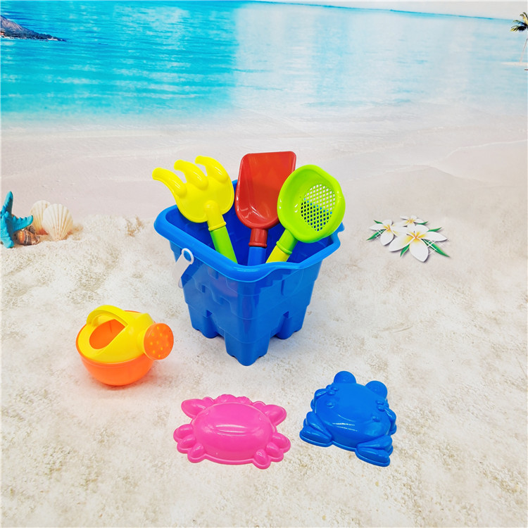 7-Piece Set Spatula Set Children's Beach Plastic Toy Bucket Children's Sand Castle Barreled Water Bucket Fish Catching Bucket 7-Piece Set Spatula Set Children's Beach Plastic Toy Bucket Children's Sand Castle Barreled Water Bucket Fish Catching Bucket
