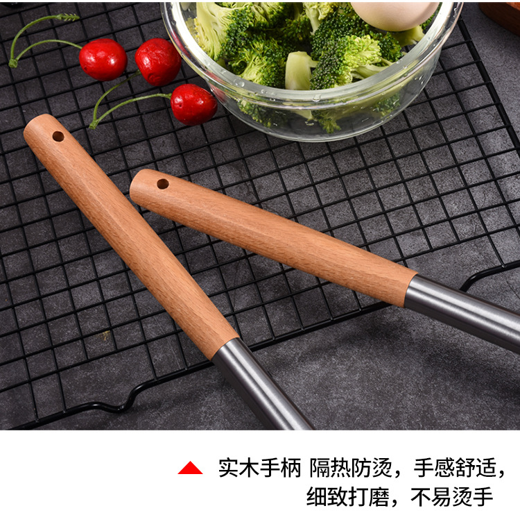 Factory Direct Sales Kitchen Silicone Spatula High Temperature Resistant Spatula Non-Stick Pan Wooden Handle Silicone Shovel Household Kitchenware Factory Direct Sales Kitchen Silicone Spatula High Temperature Resistant Spatula Non-Stick Pan Wooden Handle Silicone Shovel Household Kitchenware