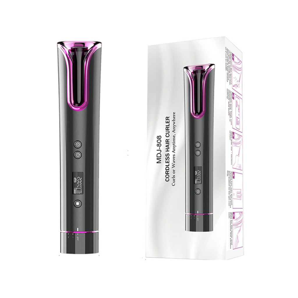 Cross-Border Automatic USB Wireless Curly Hair Multifunctional Portable Spiral Wave Shape LCD Automatic Curler Cross-Border Automatic USB Wireless Curly Hair Multifunctional Portable Spiral Wave Shape LCD Automatic Curler