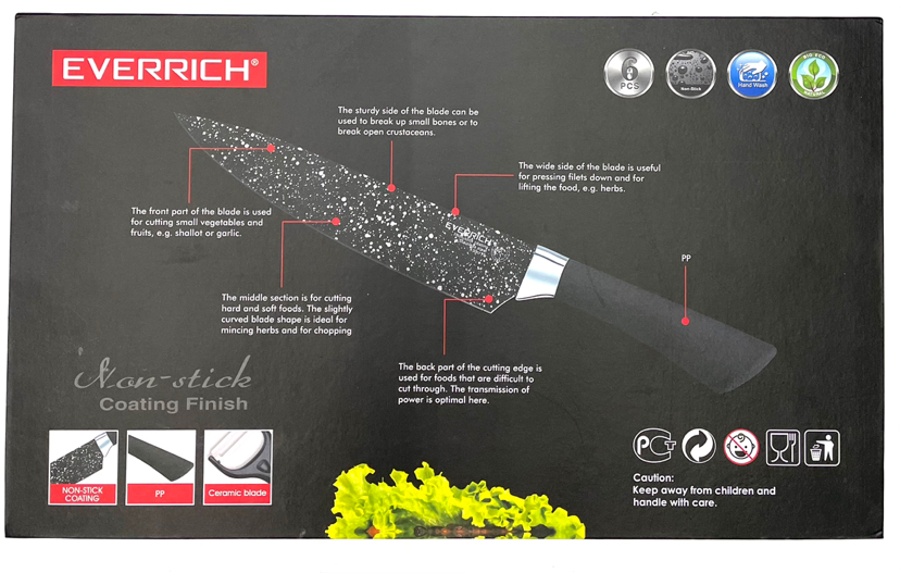 Kitchen Knife Kit 6-Piece Gift Gift Box Household Sharp Kitchen Knife Kitchen Knife Scissors Fruit Knife Tools for Cutting Fruit