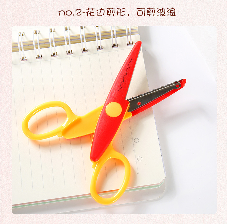 Children's Scissors Safety Manual Scissor Kindergarten Handmade DIY Scissors round Head Paper Cutting Student Plastic Scissors Wholesale