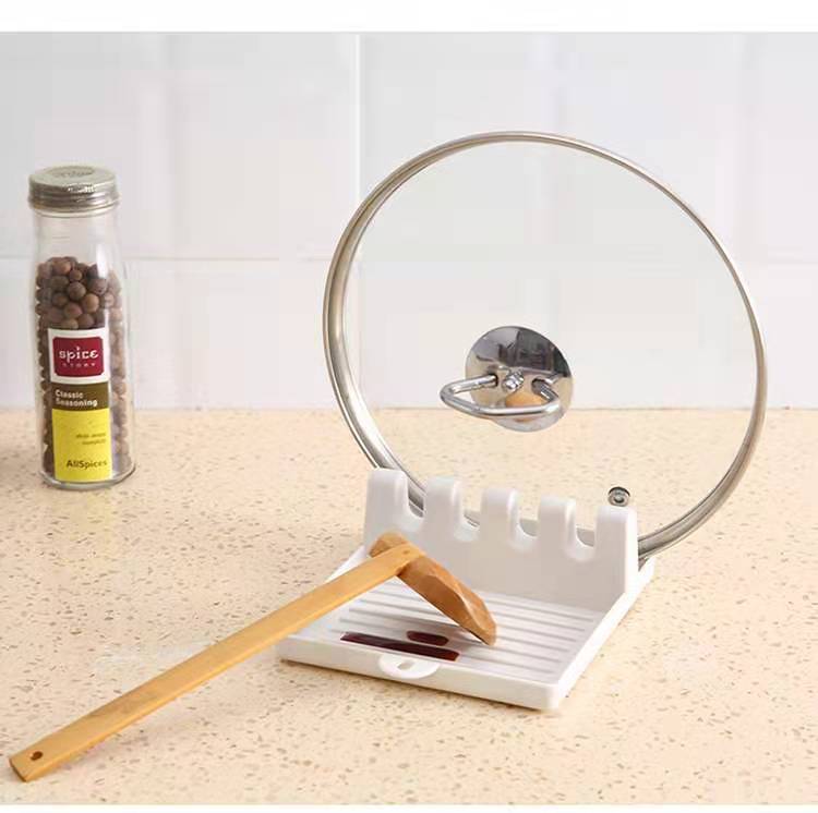 Spatula Shelf Supports Creative Simple Kitchen Gadget Practical Plastic Small Supplies Storage Tray Spoon Mat Anti-Drip