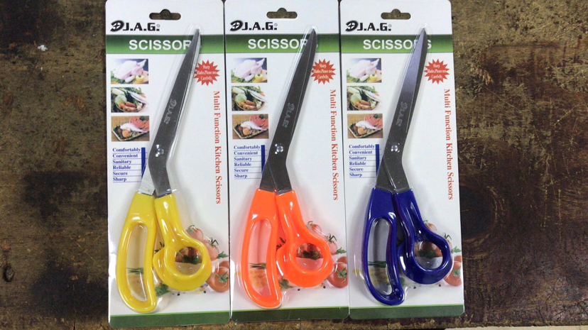 The M330 10inch household scissors color card pack