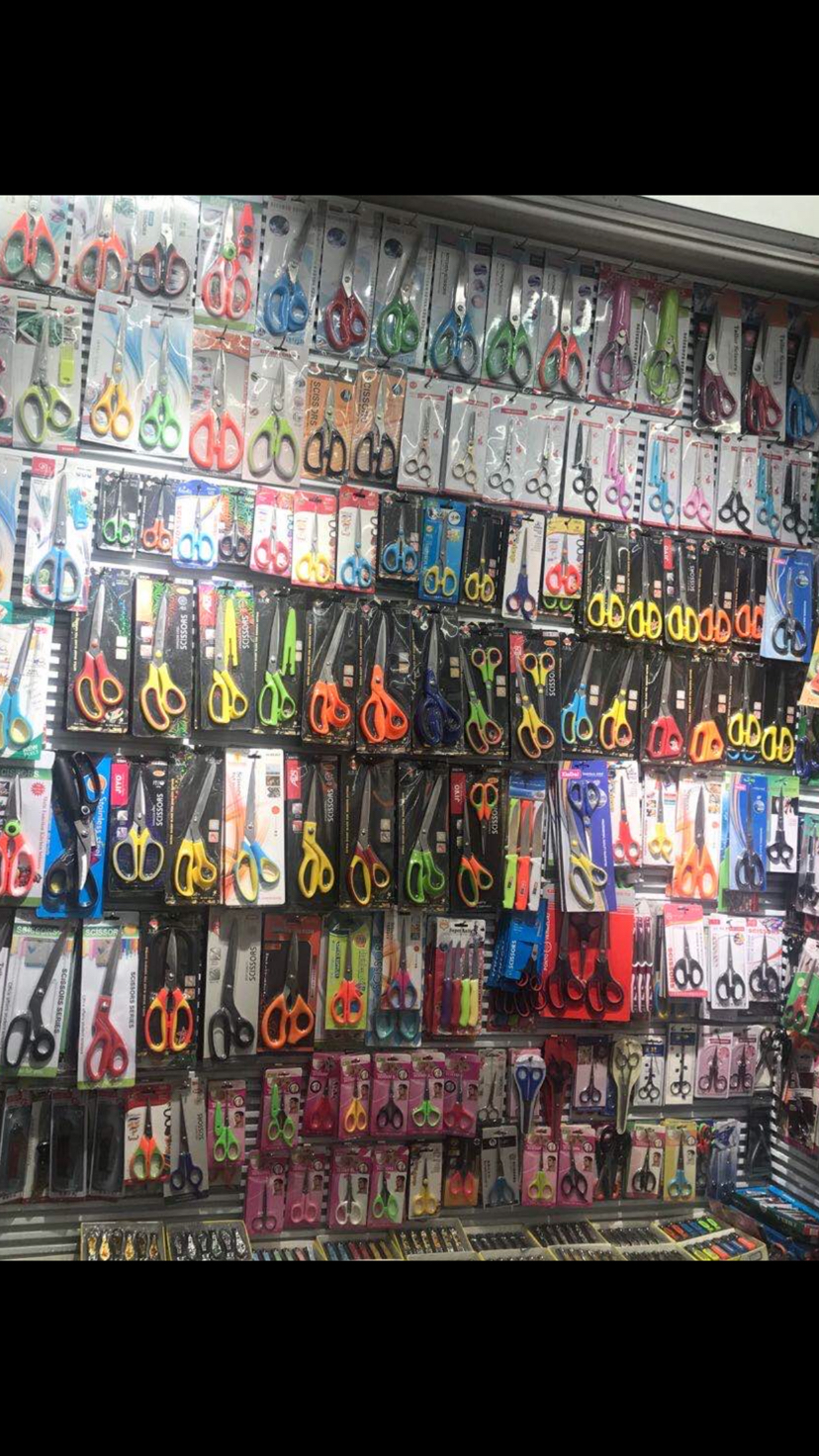 The M330 10inch household scissors color card pack